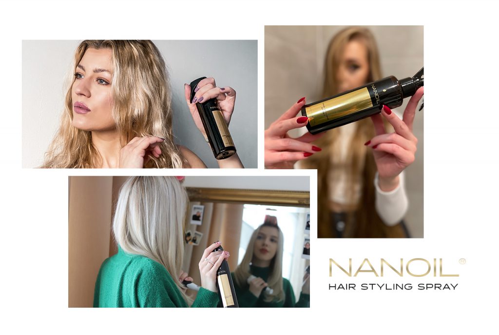 empfohlenes Haarstylingspray Nanoil