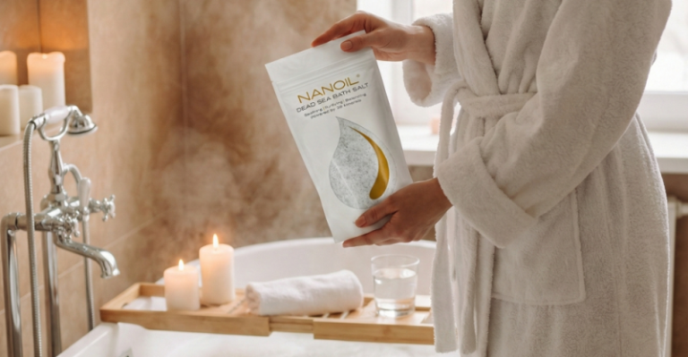 Die Kraft der Natur in achtsamer Hautpflege: Nanoil Dead Sea Bath Salt definiert die Wellnesserfahrung zu Hause neu